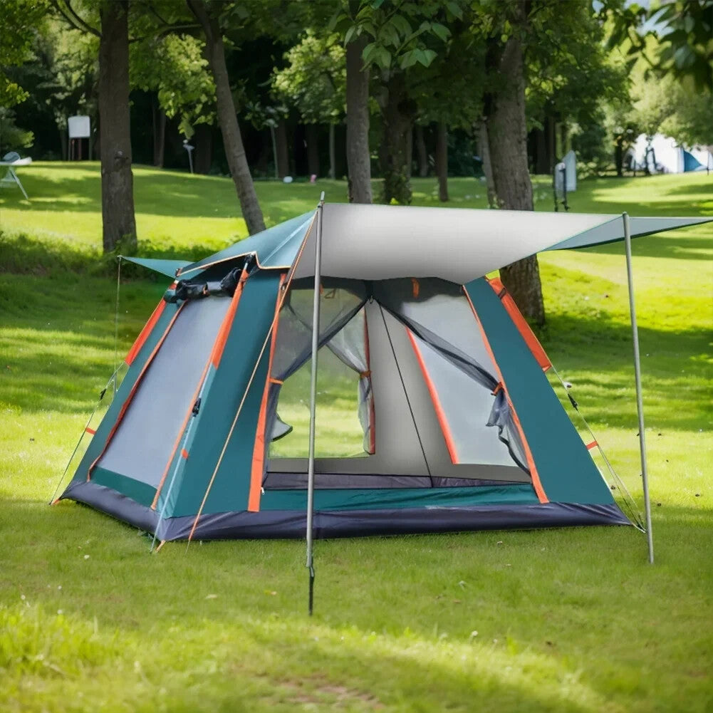 Automatic Pop-Up Camping Tent for Family 4 Person Outdoor Hiking Shelter