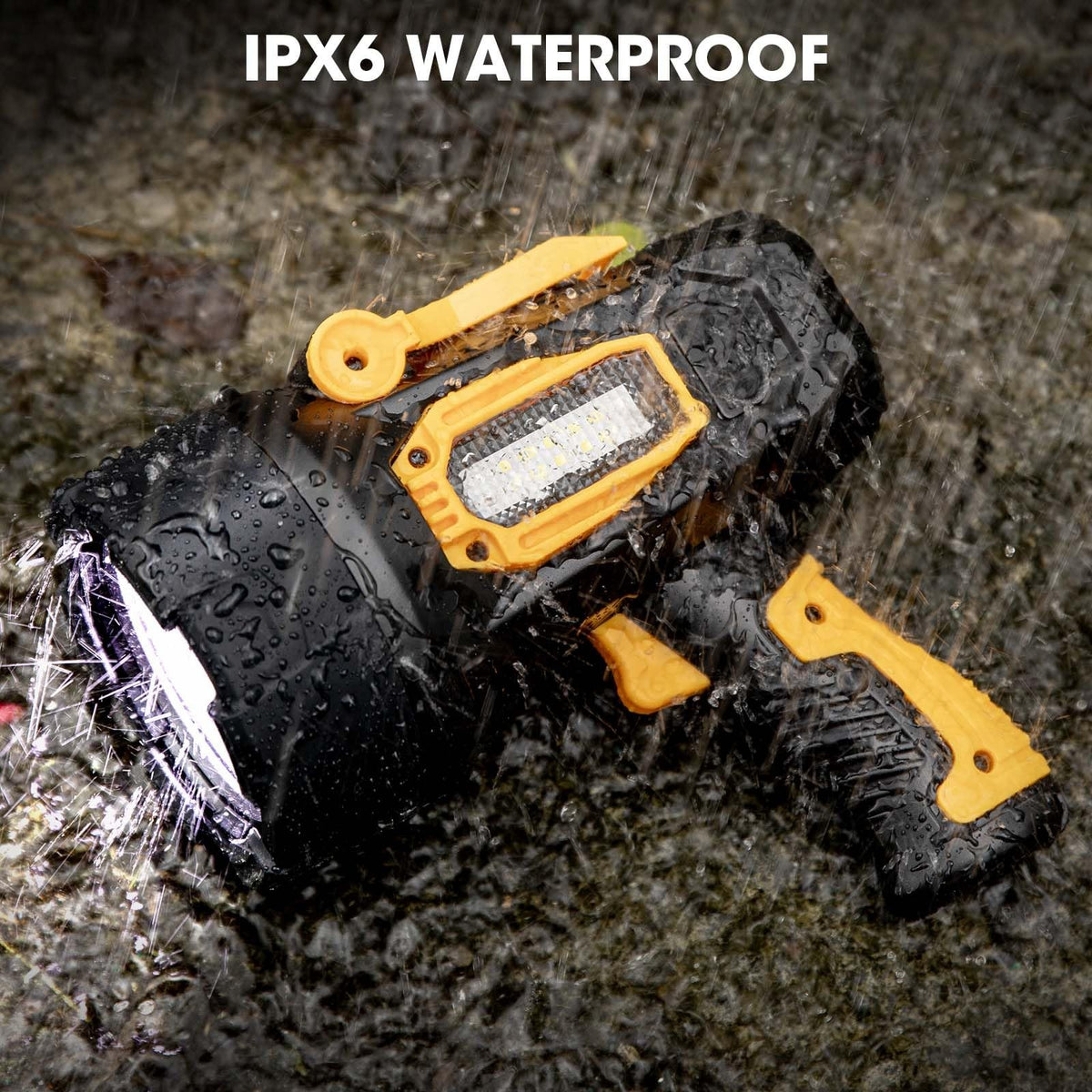 Rechargeable 2,000,000 Lumens LED Spotlight for Camping and Outdoor Use