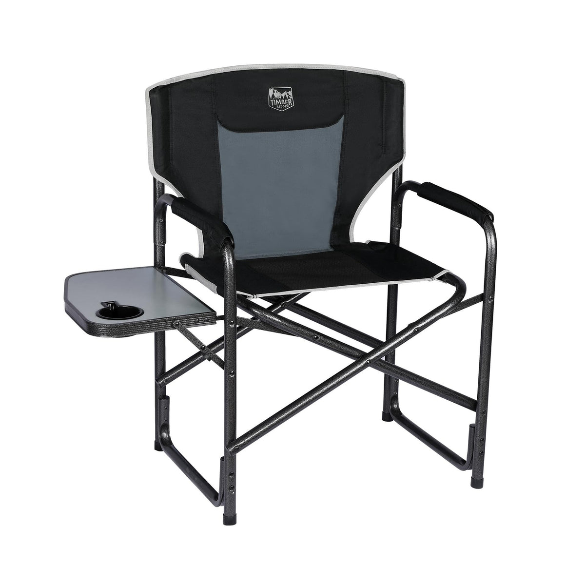 Outdoor Camping Chair with Side Table Lightweight Folding Heavy Duty Support 400lbs