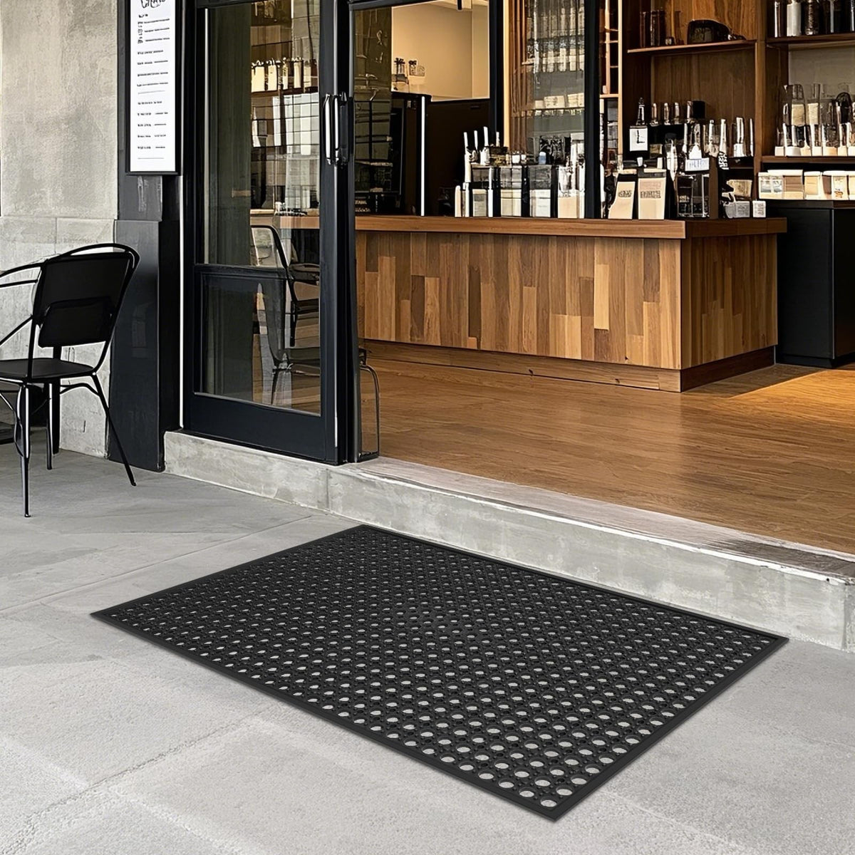 Outdoor Rubber Floor Mat 24x36 Anti-Fatigue Drainage Non-Slip Rubber Mat