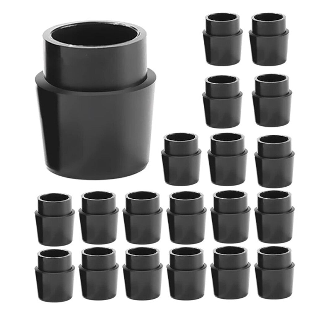 20x Golf Ferrules .335 Collared Black Solid Replacement Parts