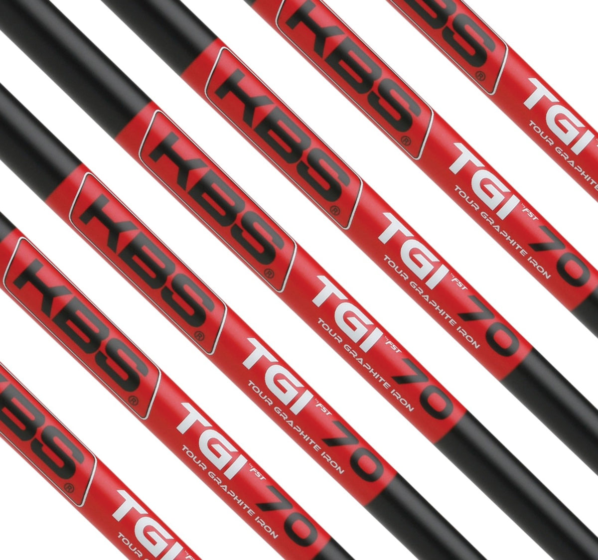 Golf Iron Shaft Set - Graphite, 370 Parallel Tip, Custom Flex & Weight