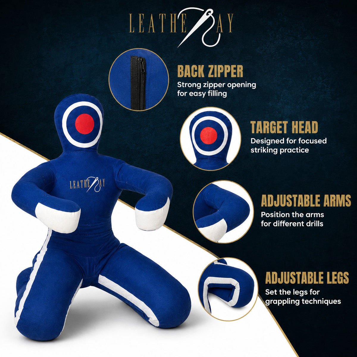 Grappling Dummy Boxing MMA Jiu Jitsu Training Dummy Unfilled Canvas