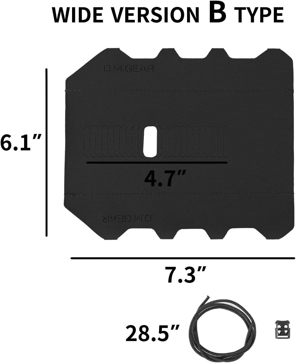Heat Protection Rail Wrap Cover - 500D Nylon, Adjustable Fit for Various Rails