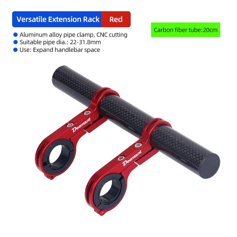 Bike Handlebar Extender Bar for Lights GPS Phone Mounts - Durable Aluminum
