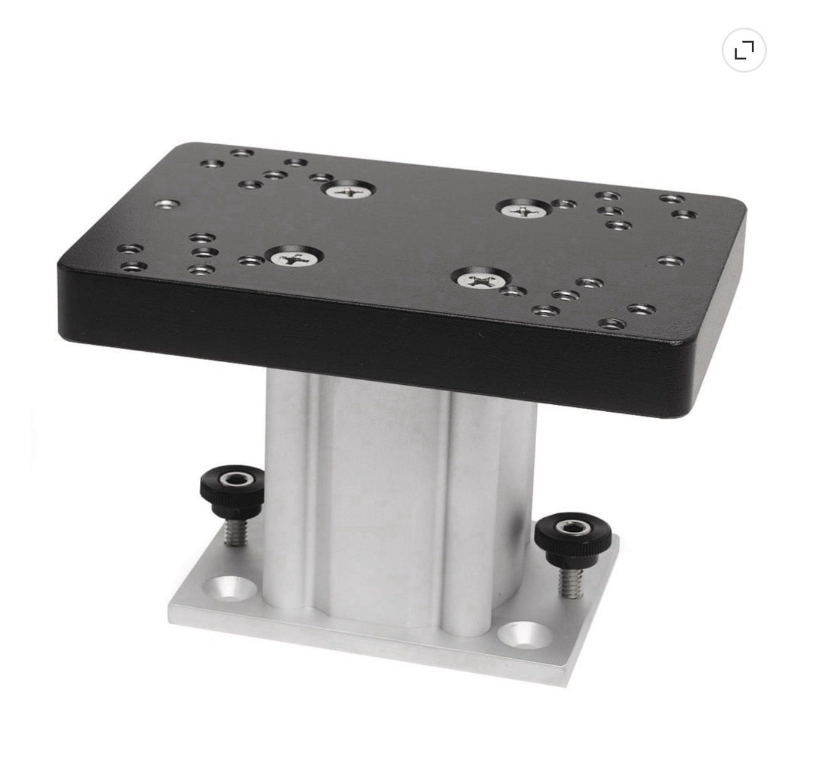 Aluminum Fixed Base Downrigger Pedestal for Fishing - 4 Inch