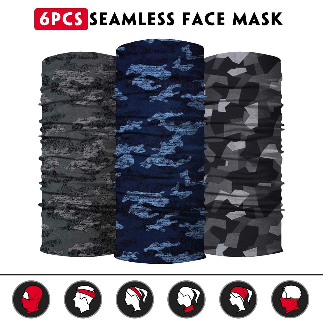 High-Quality Microfiber Neck Gaiter Face Mask for Outdoor Sports & UV Protection