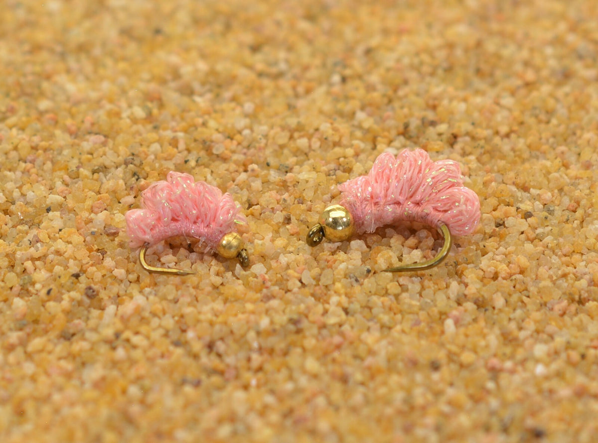 Fly Fishing Beaded Crystal Meth Flies - Tungsten Bead, 2 Colors, Mustad Hooks