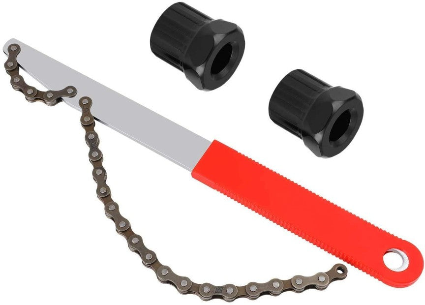 Bike Cassette Removal Tools Kit - 3-Piece Bicycle Chain Whip Set