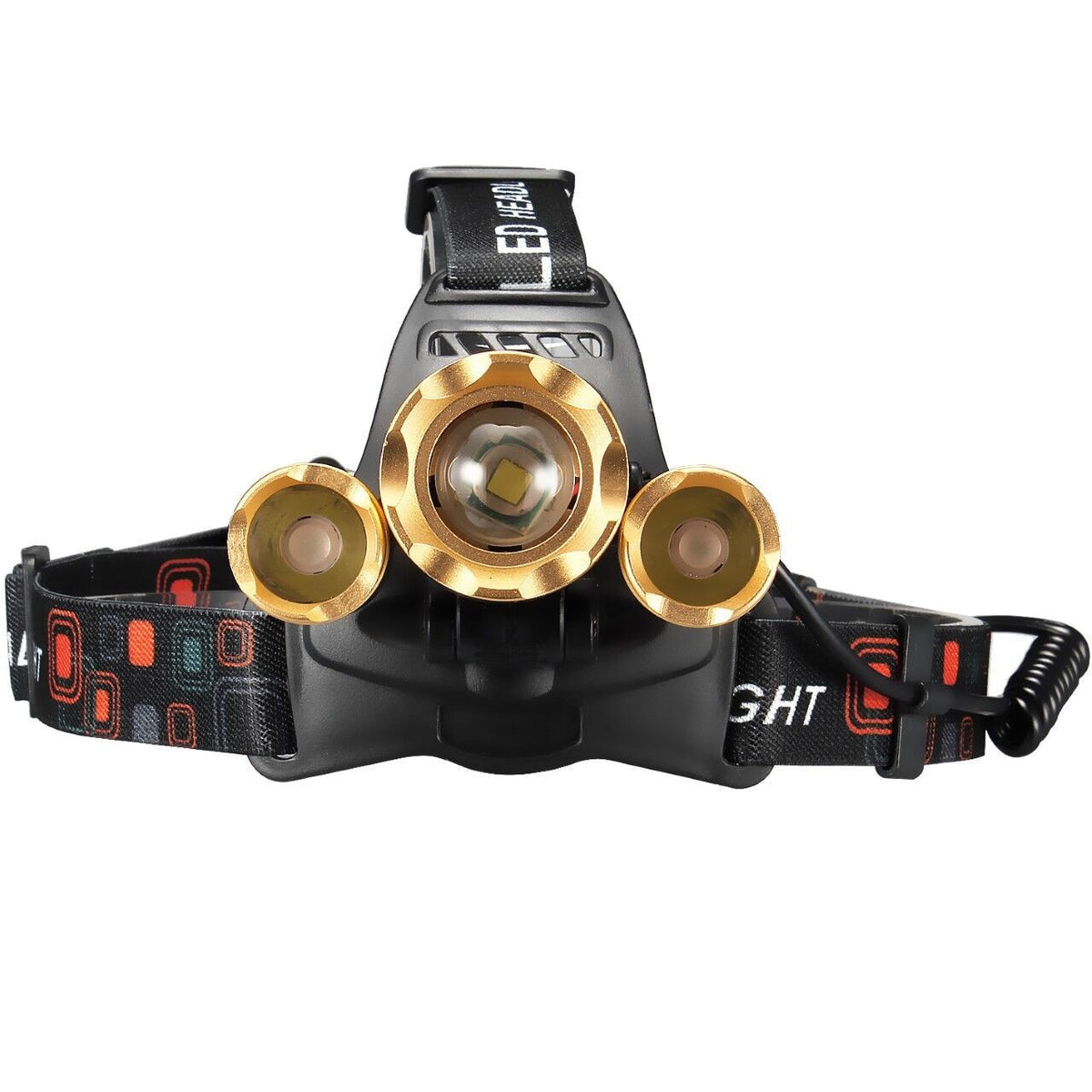 Rechargeable LED Headlamp with Zoomable Focus 990000LM Waterproof Torch