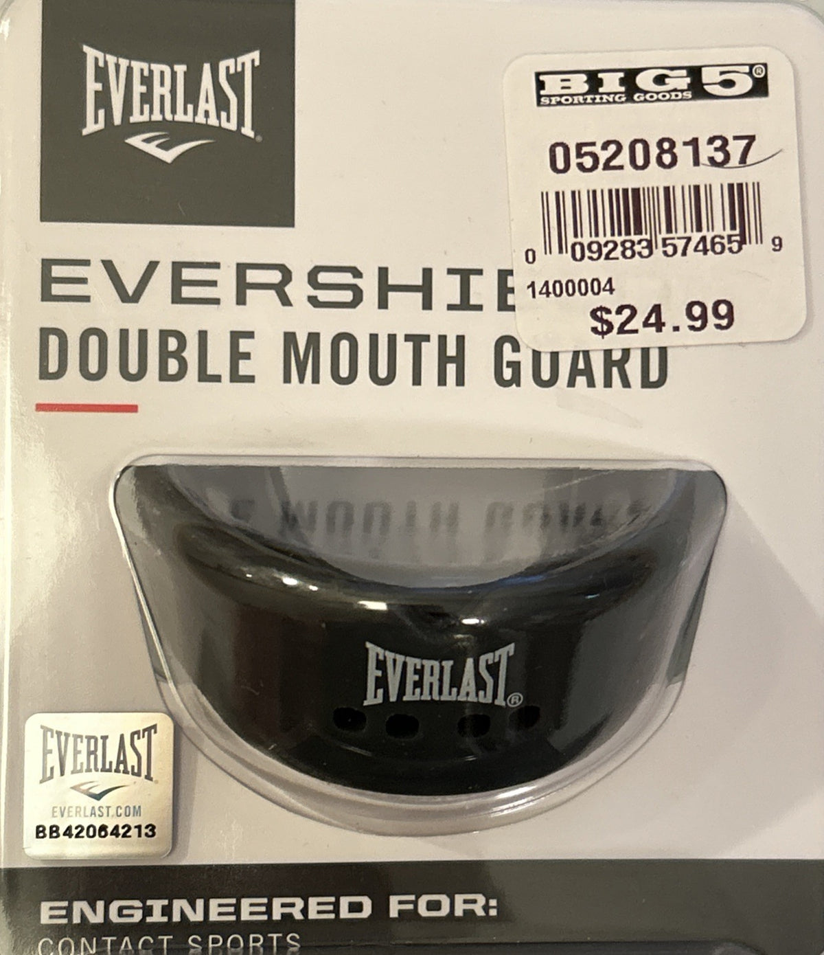 Double Mouthguard for MMA Boxing and Martial Arts - Shock Absorption & Breath Channel