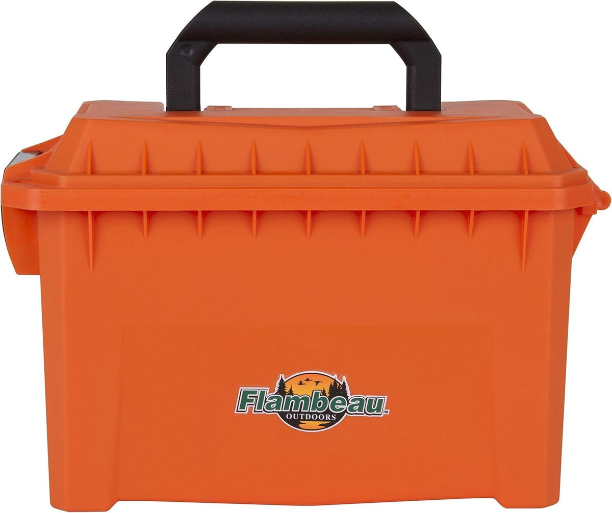 Marine Dry Storage Box Waterproof Weather-Resistant Orange 11 Inch