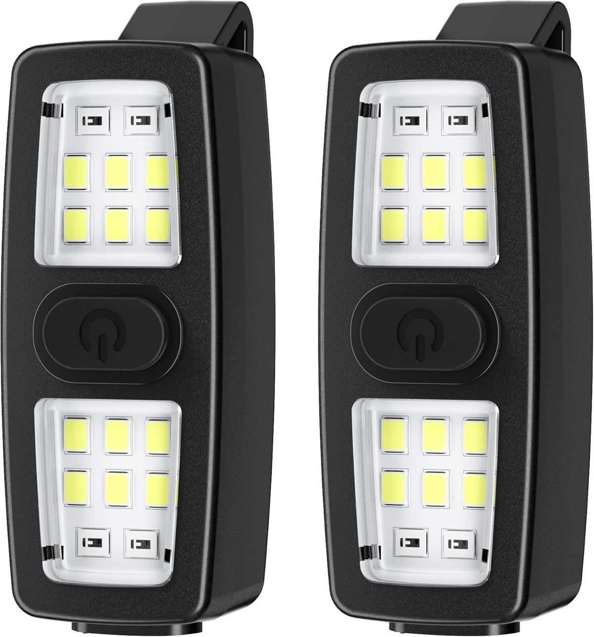 Rechargeable LED Safety Clip-On Running Lights 2 Pack for Night Running