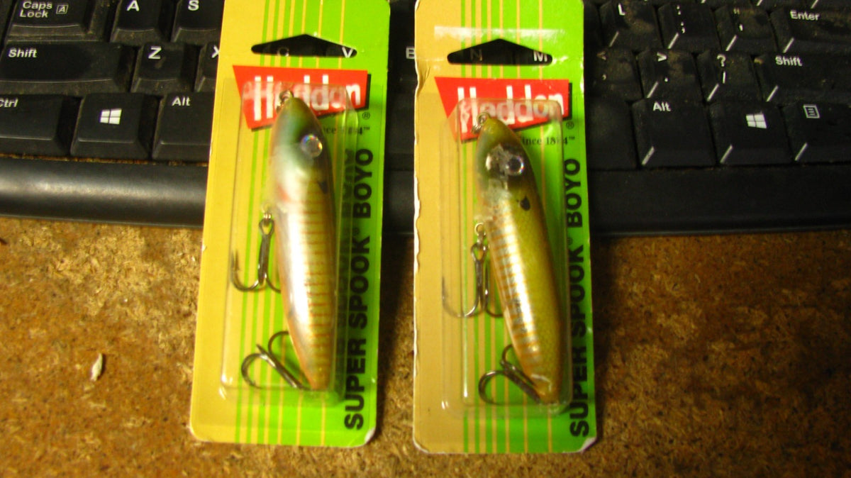 Heddon Topwater Super Spook Boyos 3-Inch 3/8 Oz Bluegill Fry Lure Set