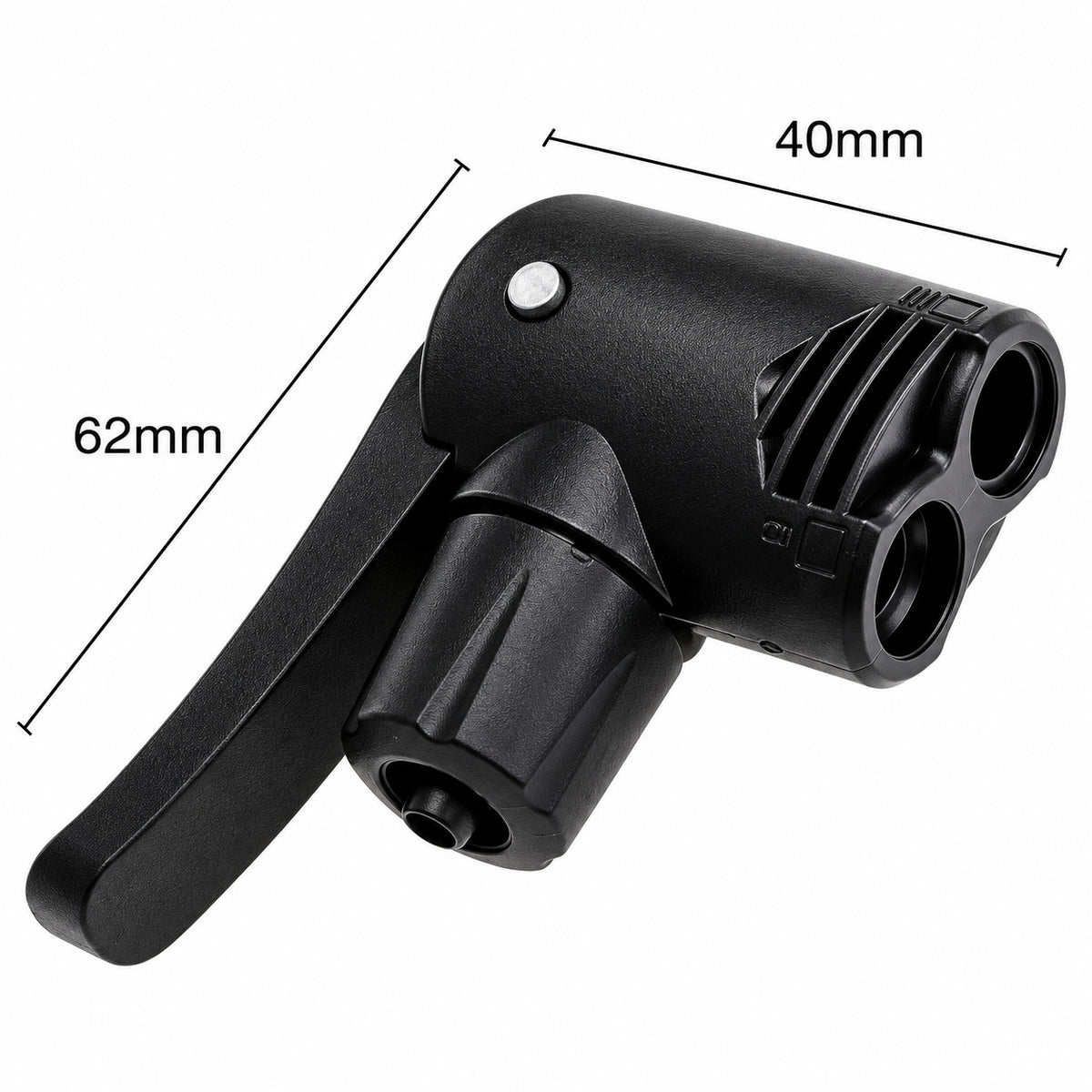 Universal Dual Head Bicycle Pump Nozzle Adapter for Schrader & Presta Valves