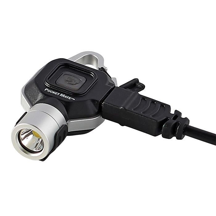 USB Rechargeable Pocket Flashlight - High Lumens, Weather Resistant, Keychain Light