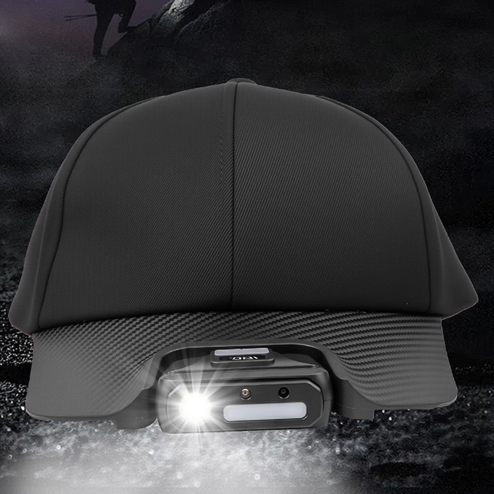 Rechargeable LED Baseball Cap with Headlight for Camping Running Outdoor
