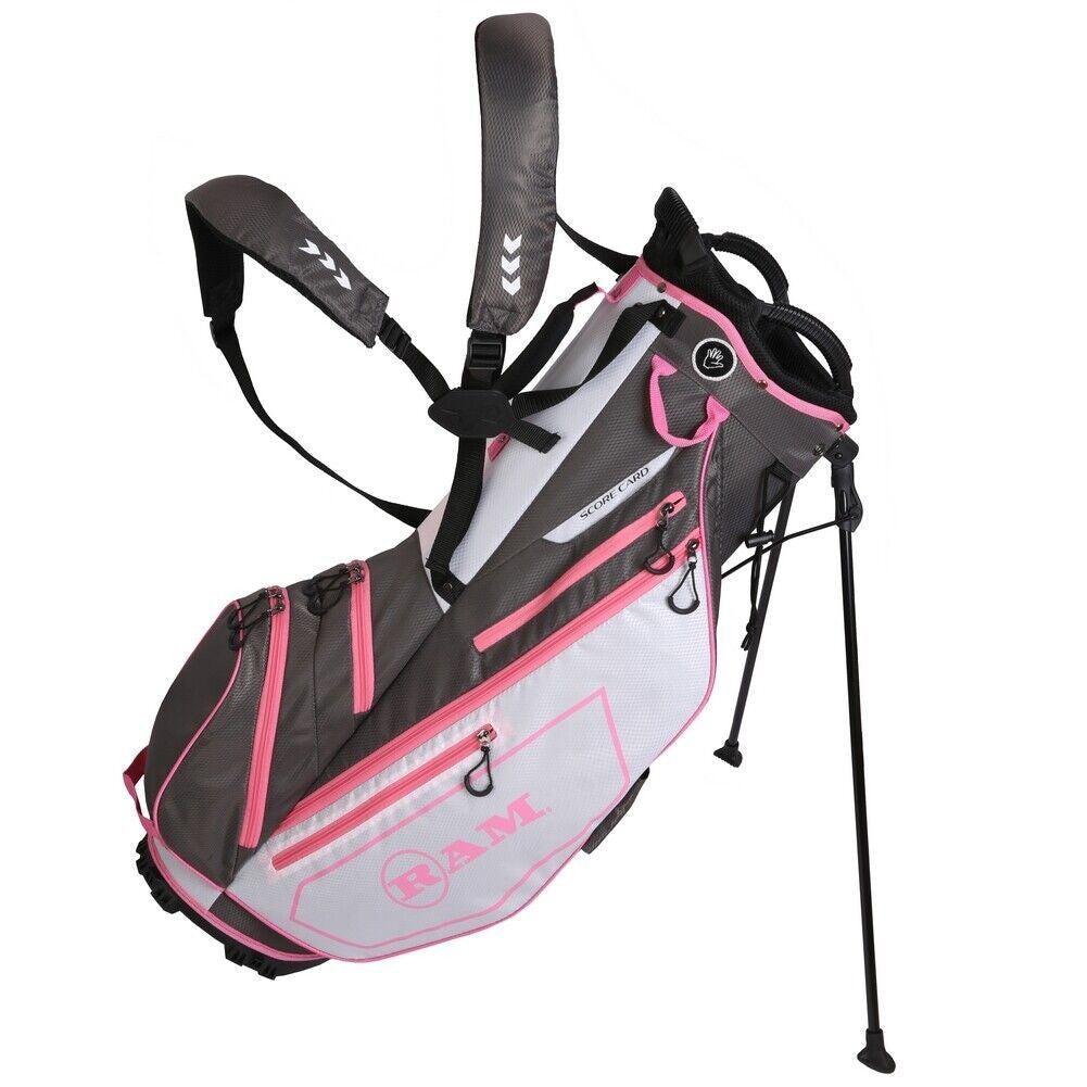 Lightweight Golf Stand Bag with 5-Way Divider and Dual Straps - All Colors