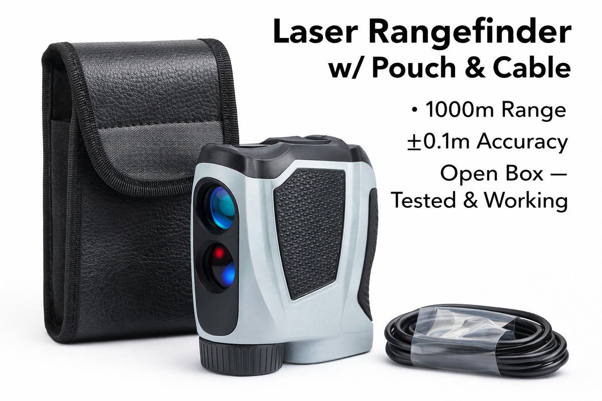Laser Rangefinder 1000m USB Rechargeable with Case & Cable – Accurate Optics Device