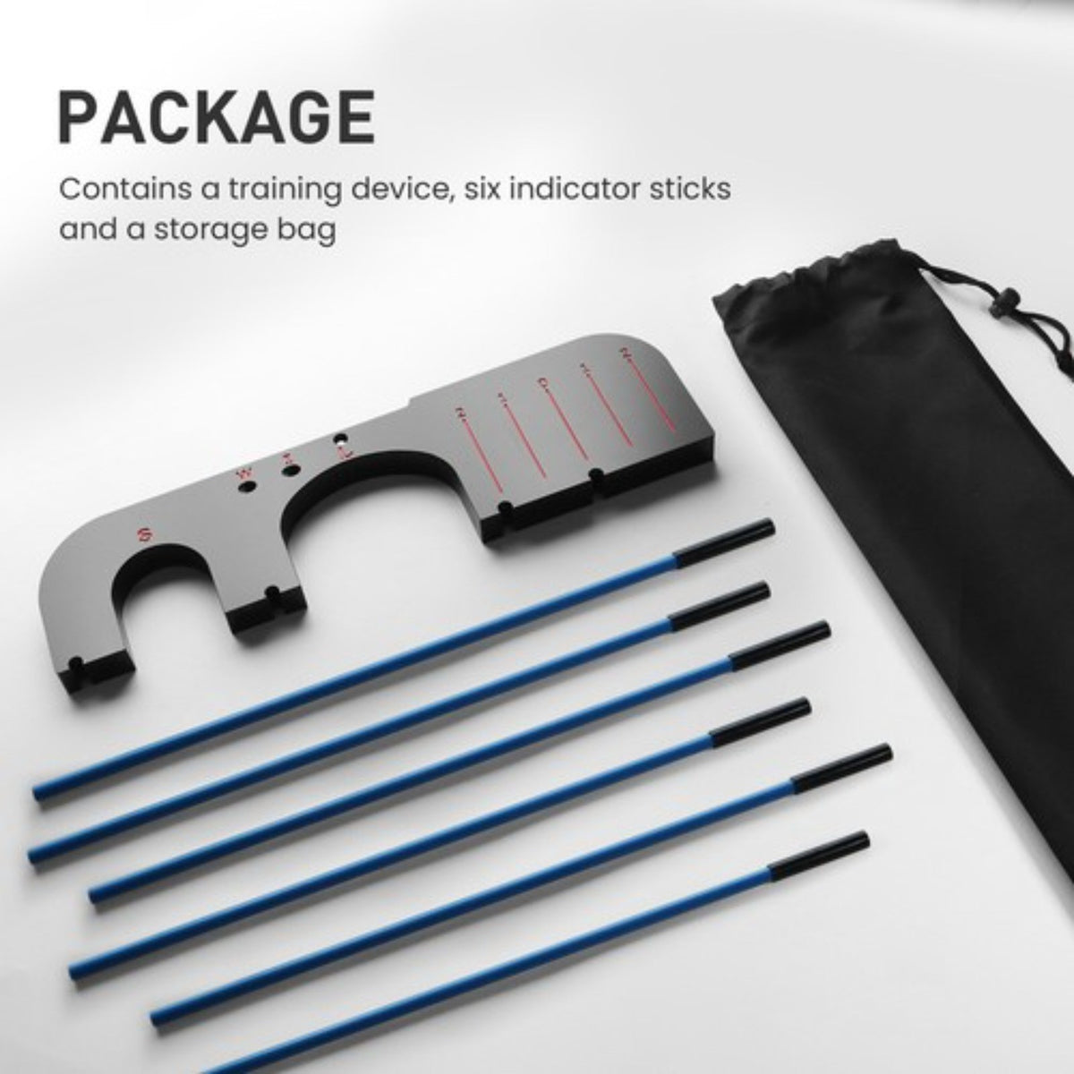 Golf Alignment Sticks & Swing Plane Trainer Set - Practice Aid for Better Aim