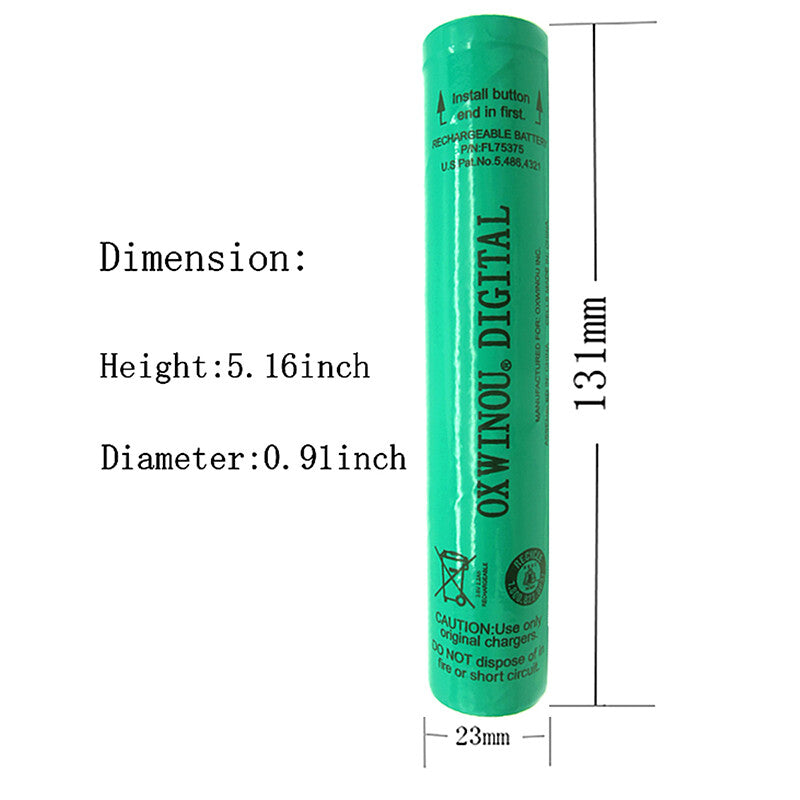 Rechargeable Ni-MH Battery for Streamlight Stinger Flashlight 75375 75175