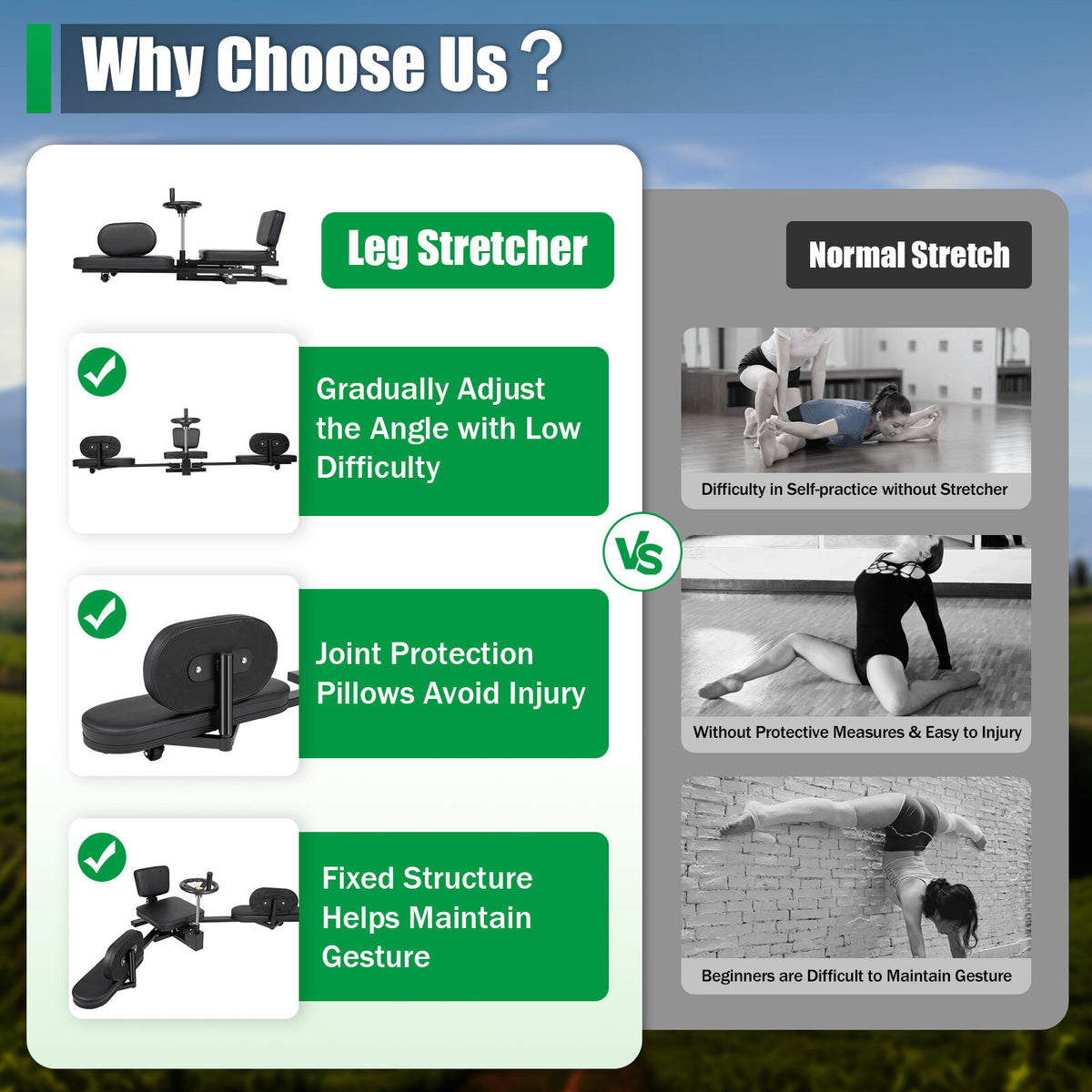 Martial Arts Leg Stretching Machine for Flexibility & Training