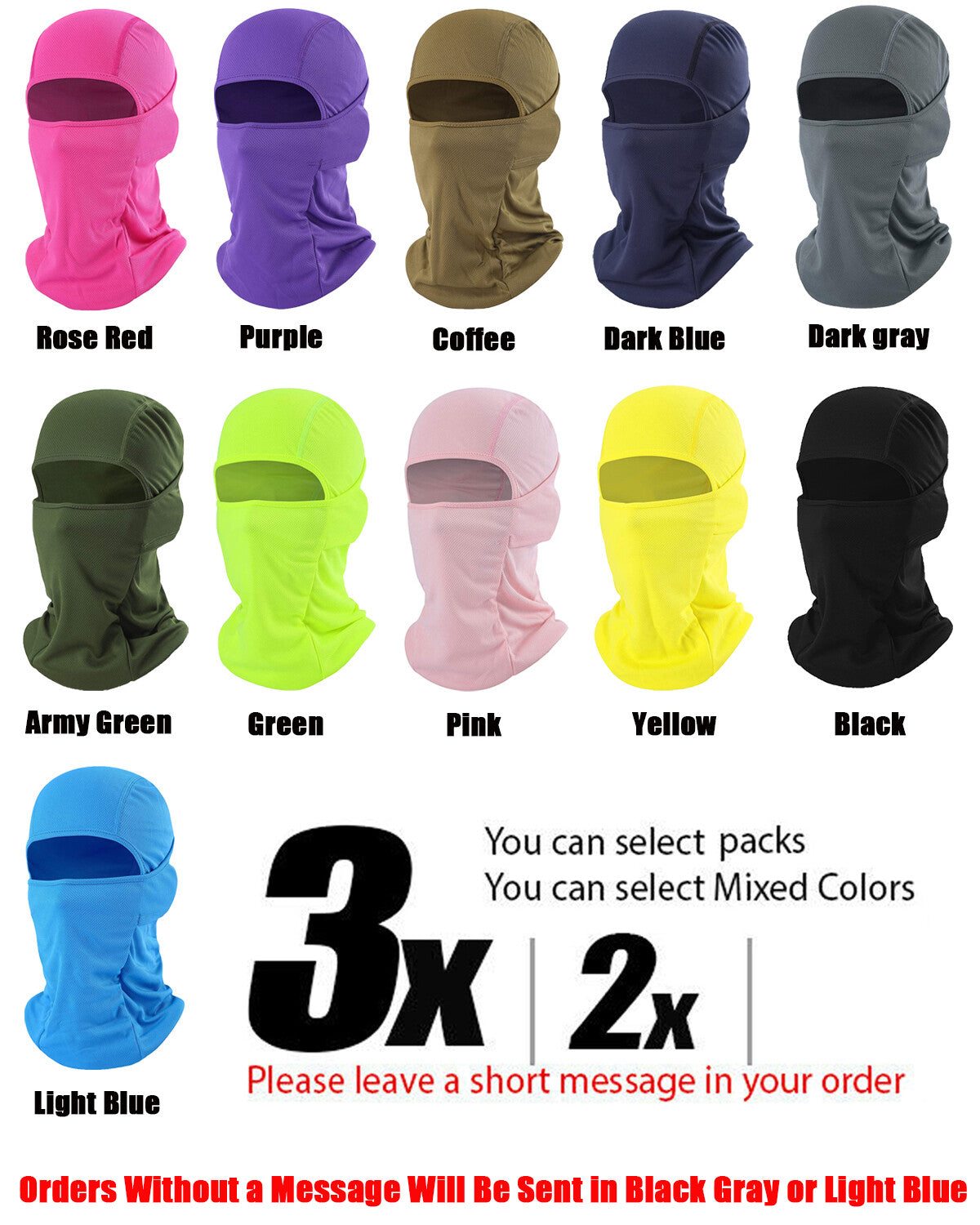 Breathable Full Face Mask for Motorcycle Riding Sun UV Protection