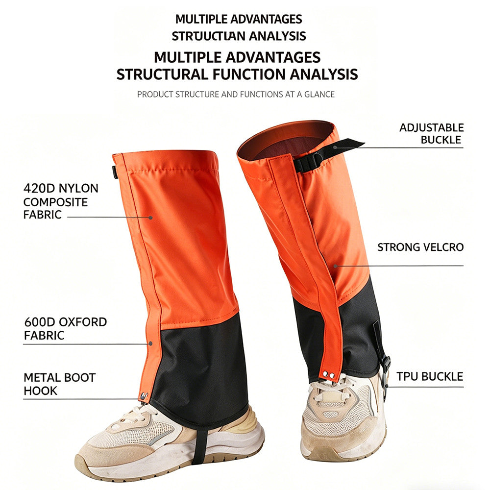 Waterproof Insect Guard Leg Gaiters for Hiking & Outdoor Protection