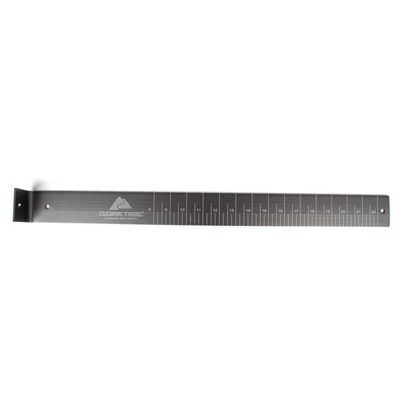 Aluminum Fish Measuring Board with Ruler & Lip Grip for Ice Fishing