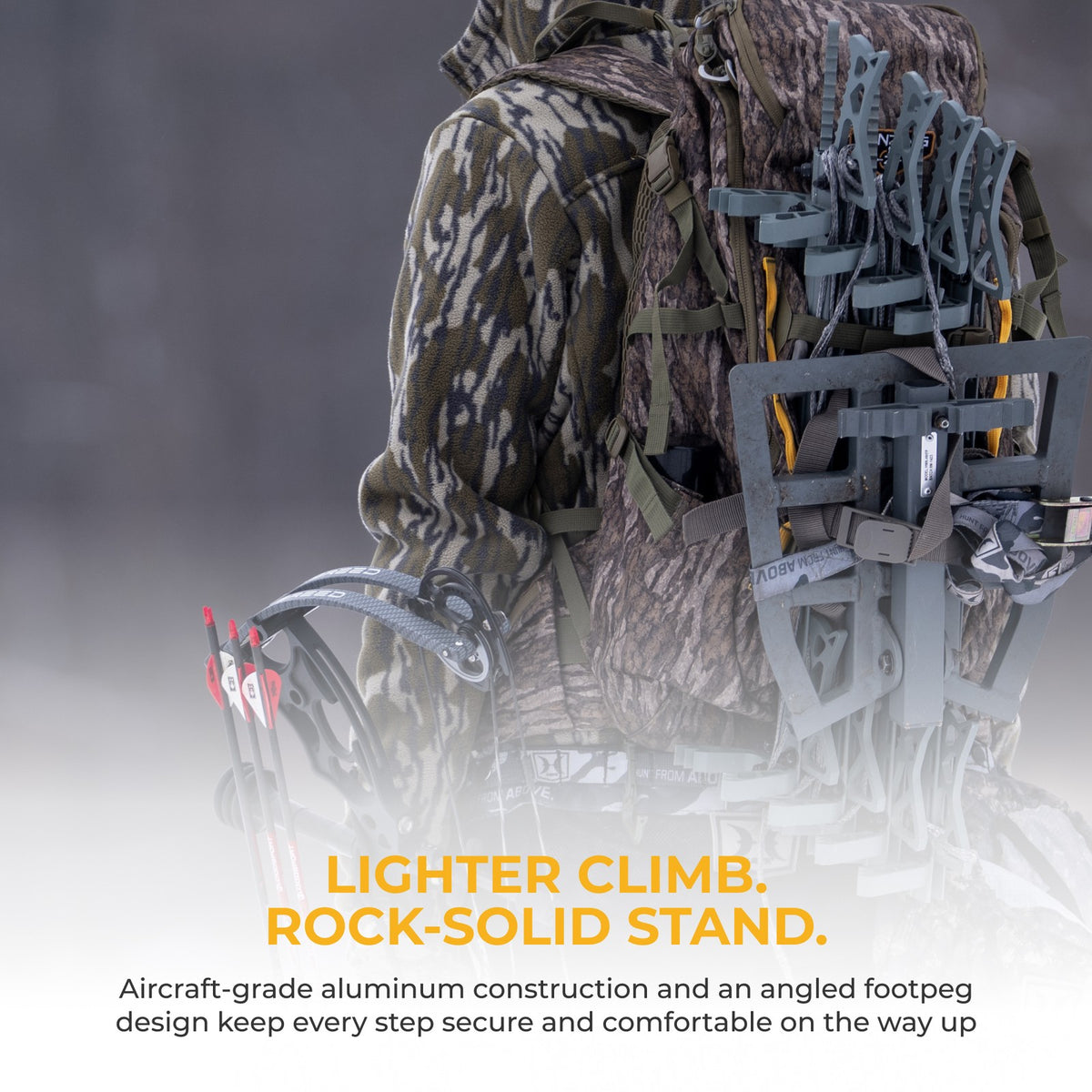 Hawk Helium 4-Pack Aluminum Climbing Sticks for Tree Stand Hunting, 20 Inch