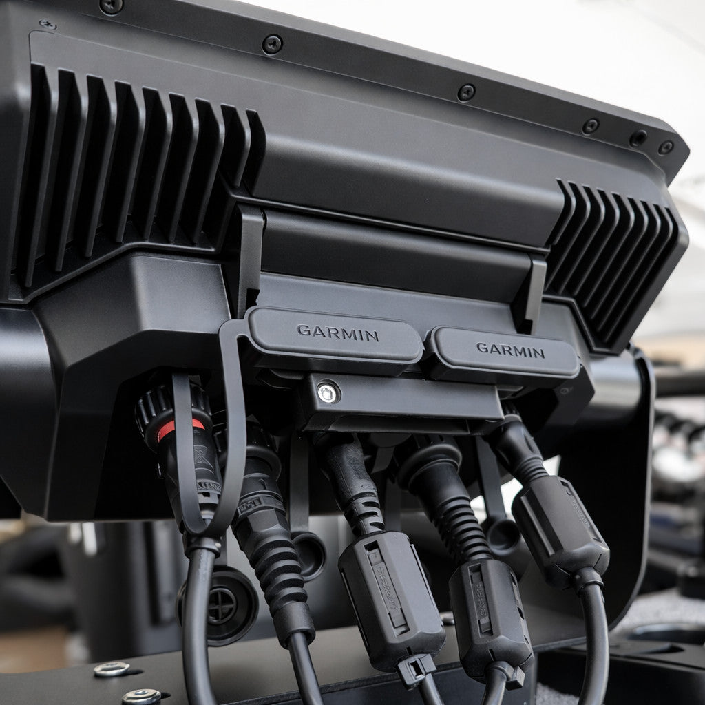 Garmin Echomap Ultra Tamper-Resistant Cradle Latch Kit with Vibration-Preventing Cap Holder