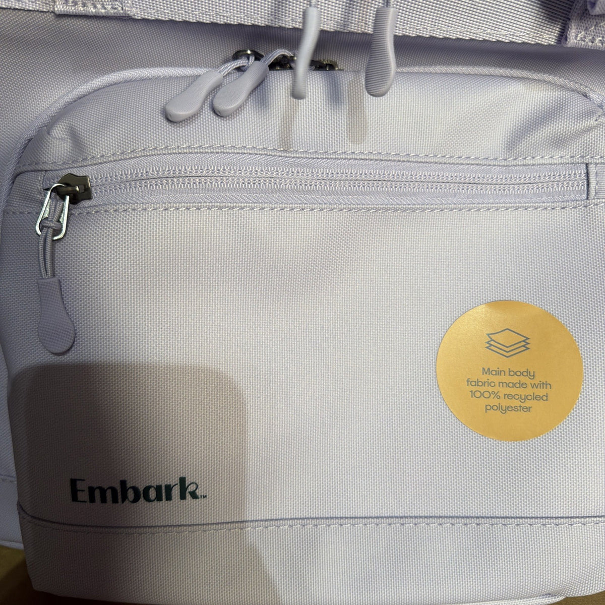 Portable Soft-Sided Cooler Bag with Lavender Fabric and Front Pocket