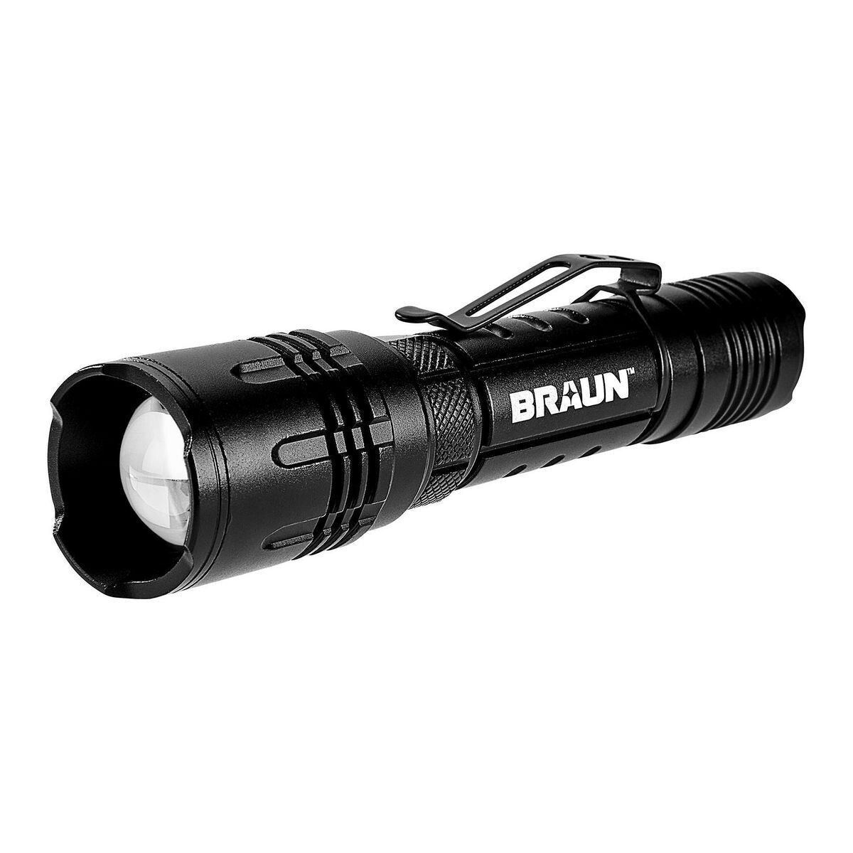 Waterproof Rechargeable Tactical Flashlight 1800 Lumens with Zoom & USB Charging