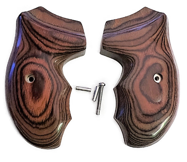 Universal Rosewood Revolver Grips for Charter Arms PRO