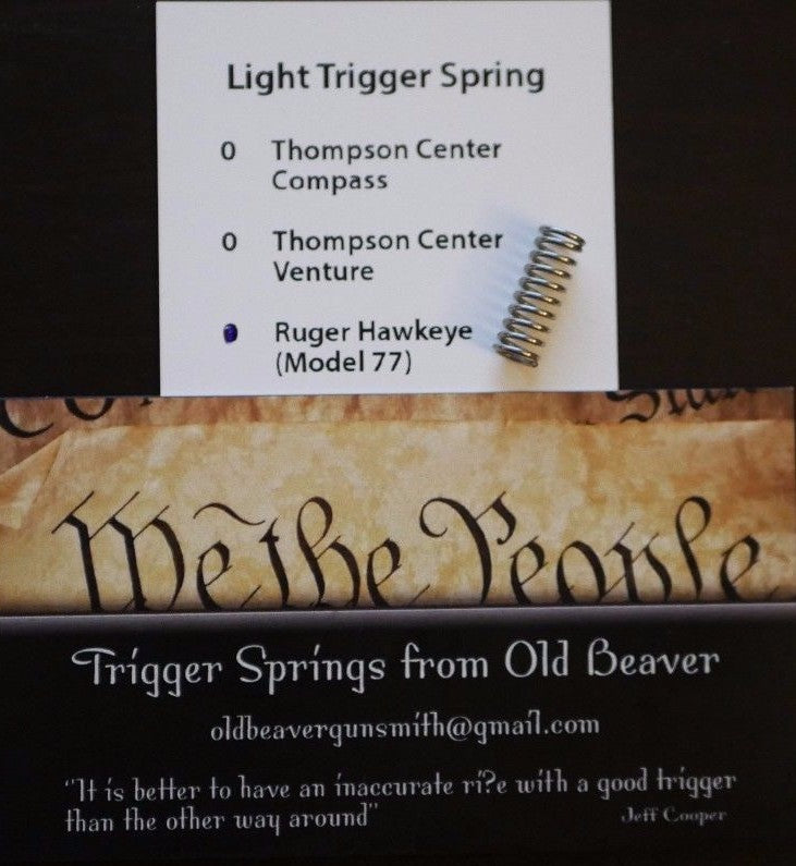 Ruger M77 Hawkeye Trigger Spring - Light, Hunter-Grade Replacement
